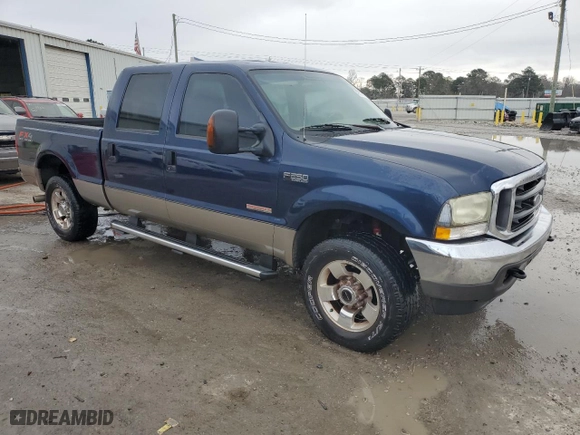 2004 Ford Super Duty F-250 XL with VIN 1FTNW21P64EC88711, listed as a Copart auction lot 43578705 with 258,799 mi miles and Salvage Title. Bid and sale history available at carsss.com. Image 4.