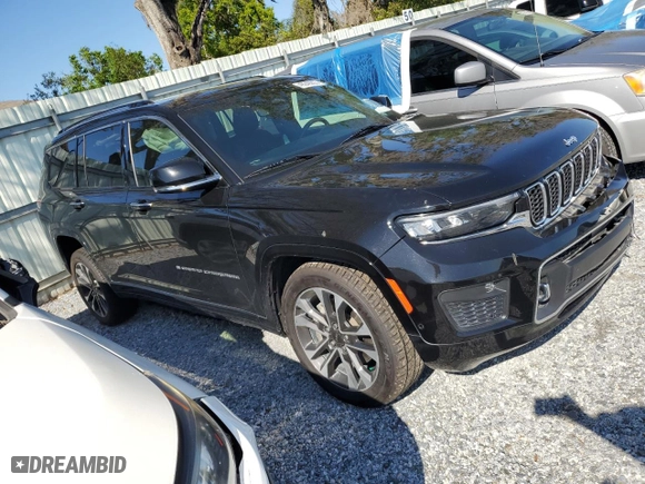 2021 Jeep Grand Cherokee L Overland with VIN 1C4RJKDGXM8166511, listed as a Copart auction lot 49249295 with 60,115 mi miles and Salvage Title. Bid and sale history available at carsss.com. Image 4.