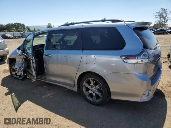 2015 Toyota Sienna SE with VIN 5TDXK3DC7FS546041, listed as a Copart auction lot 53992165 with 106,259 mi miles and Salvage Title. Bid and sale history available at carsss.com. Image 2.
