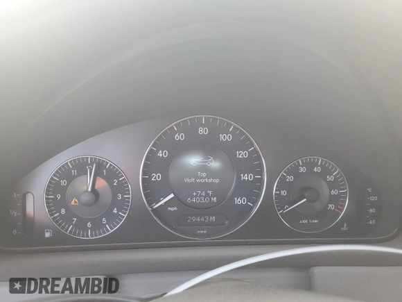 2006 Mercedes-Benz CLK 350 with VIN WDBTK56G16T071755, listed as a Copart auction lot 52052555 with 29,443 mi miles and Salvage Title. Bid and sale history available at DreamBid. Image 9.