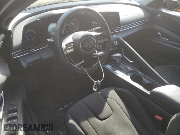 2023 Hyundai Elantra SEL with VIN KMHLS4AG1PU518305, listed as a Copart auction lot 54372585 with 29,448 mi miles and Salvage title. Bid and sale history available at DreamBid. Image 8.