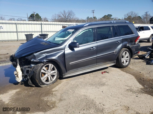 2012 Mercedes-Benz GL-Class GL 450 with VIN 4JGBF7BEXCA798977, listed as a Copart auction lot 48613755 with 133,549 mi miles and Salvage Title. Bid and sale history available at carsss.com. Image 1.