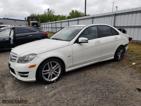 2012 Mercedes-Benz C-Class C 250 Sport with VIN WDDGF4HB3CR199187, listed as a Copart auction lot 53456065 with 131,340 mi miles and Clean Title. Bid and sale history available at carsss.com. Image 1.