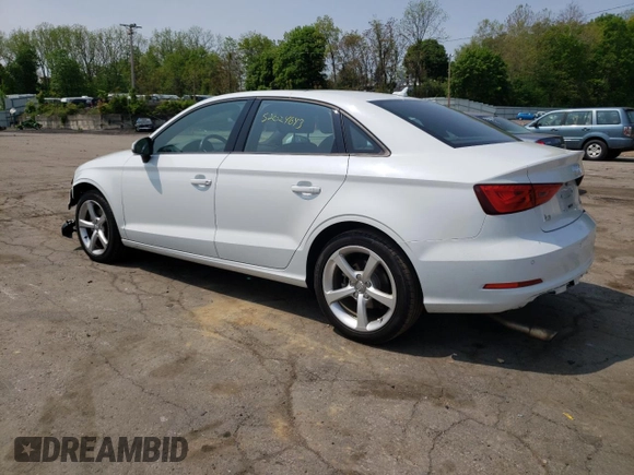 2016 Audi A3 2.0T Premium with VIN WAUB8GFF6G1075373, listed as a Copart auction lot 52024643 with 24,024 mi miles. Bid and sale history available at carsss.com. Image 2.
