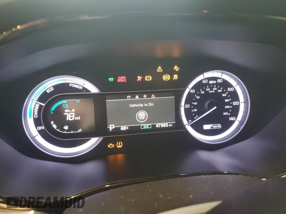 2020 Kia Niro LXS with VIN KNDCB3LC5L5436235, listed as a Copart auction lot 51792905 with 47,965 mi miles and Salvage Title. Bid and sale history available at carsss.com. Image 9.