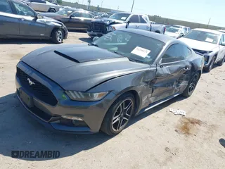 2015 Ford Mustang V6 with VIN 1FA6P8AM8F5329519, listed as a IAAI auction lot 42226971 with 108,730 mi miles and . Bid and sale history available at DreamBid. Image 17.