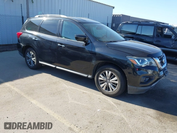 2018 Nissan Pathfinder S with VIN 5N1DR2MN6JC633381, listed as a IAAI auction lot 41999410 with 106,561 mi miles and . Bid and sale history available at DreamBid. Image 1.