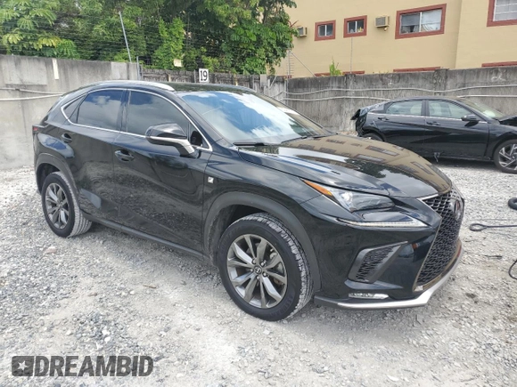 2021 Lexus NX 300 F Sport with VIN JTJSARBZ7M2200953, listed as a Copart auction lot 62469185 with 49,412 mi miles and Salvage title. Bid and sale history available at DreamBid. Image 4.
