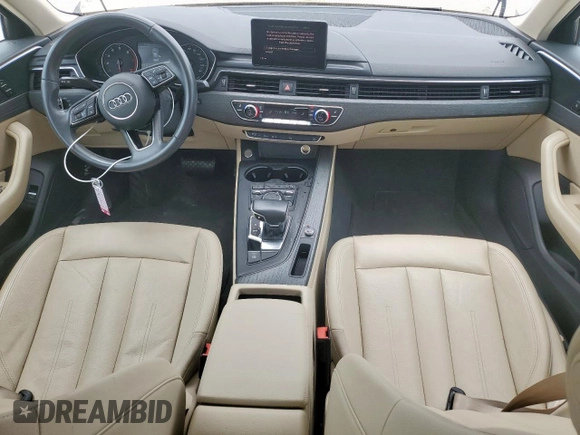 2017 Audi A4 Premium with VIN WAUGNAF41HN019796, listed as a Copart auction lot 58241845 with 56,141 mi miles and Salvage title. Bid and sale history available at DreamBid. Image 8.
