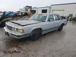 1991 Mercury Grand Marquis z VIN 2MECM75F9MX641760, wystawiony jako Copart lot #59421315 z przebiegiem 47 764 mil mil oraz Czysty tytuł • Clean title. Historia ofert i sprzedaży dostępna na DreamBid. Obrazek 1.