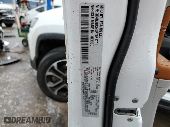 2023 Jeep Compass Limited with VIN 3C4NJDCN0PT531701, listed as a Copart auction lot 44122455 with 16,497 mi miles and Salvage Title. Bid and sale history available at carsss.com. Image 13.