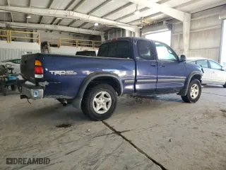 2002 Toyota Tundra SR5 with VIN 5TBBT44162S295589, listed as a Copart auction lot 46165925 with 187,857 mi miles and Salvage Title. Bid and sale history available at carsss.com. Image 3.