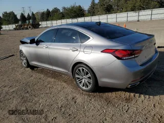 2020 Genesis G80 3.8L with VIN KMTFN4JE9LU334992, listed as a Copart auction lot 75265924 with 22,670 mi miles and Salvage Title. Bid and sale history available at carsss.com. Image 2.