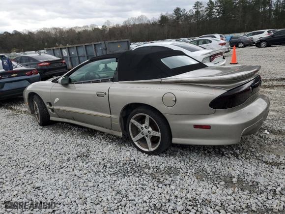 2002 Pontiac Firebird Trans Am with VIN 2G2FV32G022171702, listed as a Copart auction lot 47950125 with 0 mi miles and Non Repairable. Bid and sale history available at carsss.com. Image 2.