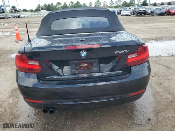 2017 BMW 2 Series 230i with VIN WBA2K9C57HV646923, listed as a Copart auction lot 61141874 with 49,586 mi miles and Salvage Title. Bid and sale history available at carsss.com. Image 6.