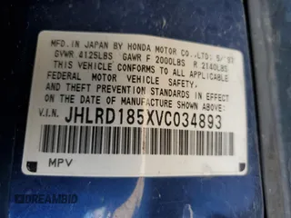 1997 Honda CR-V with VIN JHLRD185XVC034893, listed as a Copart auction lot 79101394 with 234,855 mi miles and Salvage Title. Bid and sale history available at carsss.com. Image 13.
