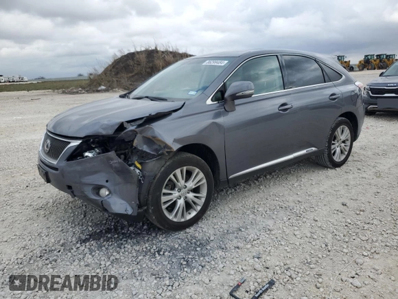 2012 Lexus RX 450h with VIN JTJZB1BA5C2006346, listed as a Copart auction lot 86299484 with 160,696 mi miles and Salvage title. Bid and sale history available at DreamBid. Image 1.