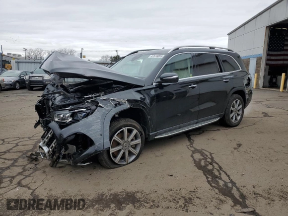 2020 Mercedes-Benz GLS 450 with VIN 4JGFF5KE3LA206471, listed as a Copart auction lot 47861325 with 62,735 mi miles and Salvage Title. Bid and sale history available at DreamBid. Image 1.
