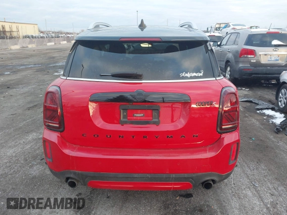 2022 MINI Countryman Cooper S with VIN WMZ83BR09N3N51641, listed as a IAAI auction lot 41003895 with 20,720 mi miles and . Bid and sale history available at DreamBid. Image 16.
