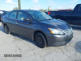2014 Nissan Sentra S with VIN 3N1AB7AP8EY311288, listed as a IAAI auction lot 41471210 with 134,727 mi miles. Bid and sale history available at carsss.com. Image 1.
