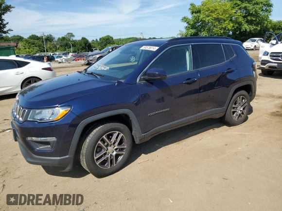 2020 Jeep Compass Latitude with VIN 3C4NJDBB6LT228908, listed as a Copart auction lot 59575014 with 55,618 mi miles and Salvage Title. Bid and sale history available at DreamBid. Image 1.