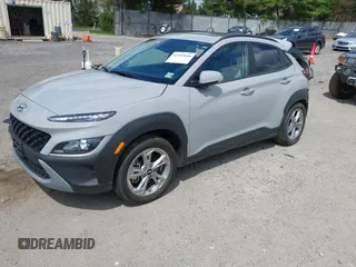 2023 Hyundai Kona SEL with VIN KM8K6CAB9PU999533, listed as a IAAI auction lot 42053046 with 15,506 mi miles. Bid and sale history available at carsss.com. Image 17.