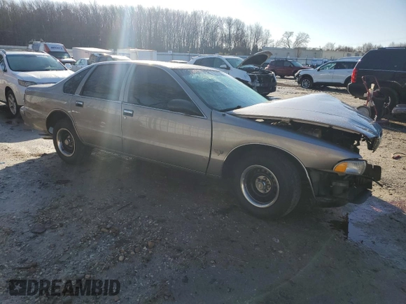 1996 Chevrolet Caprice 1SA Special Value z VIN 1G1BL52W4TR157070, wystawiony jako Copart lot #44377765 z przebiegiem Nie podano mil oraz Szkoda całkowita • Salvage title. Historia ofert i sprzedaży dostępna na DreamBid. Obrazek 4.