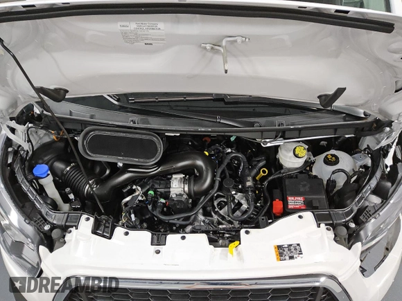 2024 Ford Transit Cargo with VIN 1FTBR1Y88RKA33375, listed as a Copart auction lot 77019444 with 7,771 mi miles and Clean Title. Bid and sale history available at DreamBid. Image 12.