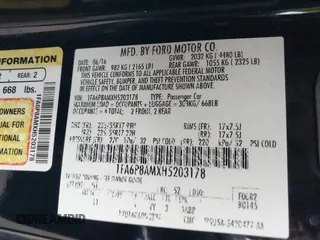 2017 Ford Mustang V6 с VIN 1FA6P8AMXH5203178, выставлен на аукционе IAAI как лот 42124208 с пробегом 145 091 миль миль и . История ставок и продаж доступна на DreamBid. Изображение 9.