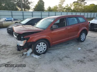 2014 Dodge Journey SE with VIN 3C4PDCAB1ET203414, listed as a Copart auction lot 46216735 with 203,930 mi miles and Salvage Title. Bid and sale history available at carsss.com. Image 1.