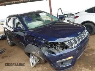 2017 Jeep Compass Latitude with VIN 3C4NJDBB3HT646110, listed as a IAAI auction lot 41789067 with 56,165 mi miles. Bid and sale history available at carsss.com. Image 6.