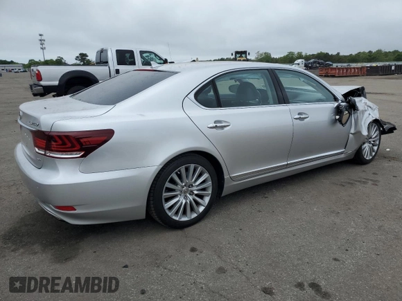 2013 Lexus LS 460 L with VIN JTHDL5EF8D5005974, listed as a Copart auction lot 57860925 with 80,831 mi miles and Salvage title. Bid and sale history available at DreamBid. Image 3.