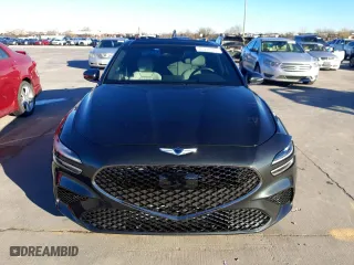 2022 Genesis G70 3.3T with VIN KMTG54TE2NU081924, listed as a Copart auction lot 80778343 with 18,277 mi miles. Bid and sale history available at carsss.com. Image 5.