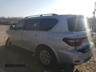 2021 Nissan Armada SV with VIN JN8AY2AD2M9661061, listed as a Copart auction lot 43980655 with 71,041 mi miles and Salvage Title. Bid and sale history available at carsss.com. Image 2.