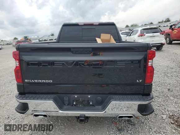 2022 Chevrolet Silverado 1500 LT with VIN 1GCUDDETXNZ502601, listed as a Copart auction lot 72182734 with 25,464 mi miles and Salvage Title. Bid and sale history available at DreamBid. Image 6.