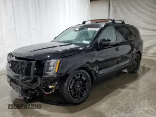 2022 Kia Telluride SX with VIN 5XYP5DHC1NG318538, listed as a Copart auction lot 50621465 with 58,090 mi miles and Salvage Title. Bid and sale history available at carsss.com. Image 1.