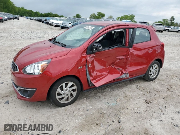 2017 Mitsubishi Mirage SE with VIN ML32A4HJ9HH015901, listed as a Copart auction lot 58991815 with 94,973 mi miles and Salvage title. Bid and sale history available at DreamBid. Image 1.