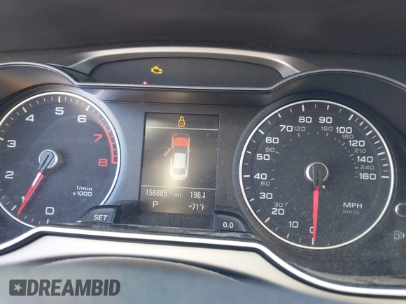 2014 Audi A4 Premium Plus with VIN WAUFFAFL3EN005183, listed as a IAAI auction lot 41868791 with 158,885 mi miles. Bid and sale history available at carsss.com. Image 7.