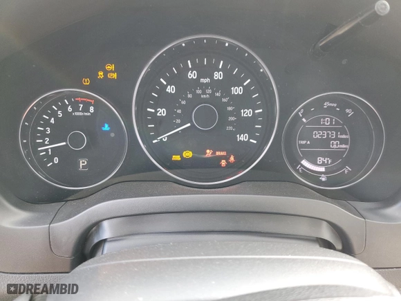 2021 Honda HR-V LX with VIN 3CZRU5H39MM726248, listed as a Copart auction lot 45053375 with 23,731 mi miles and Salvage Title. Bid and sale history available at carsss.com. Image 9.