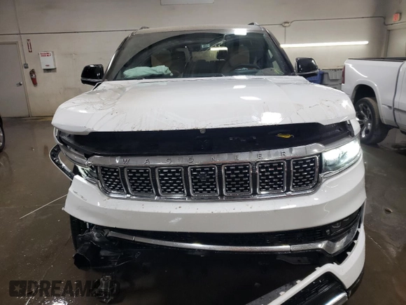 2024 Jeep Grand Wagoneer Series III with VIN 1C4SJVGP6RS108663, listed as a Copart auction lot 77078524 with 2,124 mi miles and Salvage title. Bid and sale history available at DreamBid. Image 5.