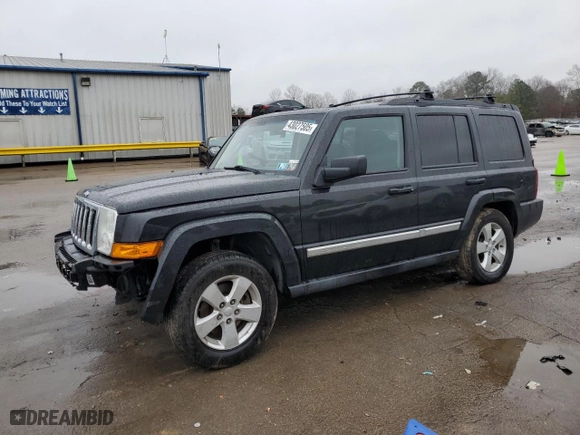 2010 Jeep Commander Sport with VIN 1J4RG4GK0AC128959, listed as a Copart auction lot 43027505 with 144,994 mi miles and Salvage Title. Bid and sale history available at carsss.com. Image 1.
