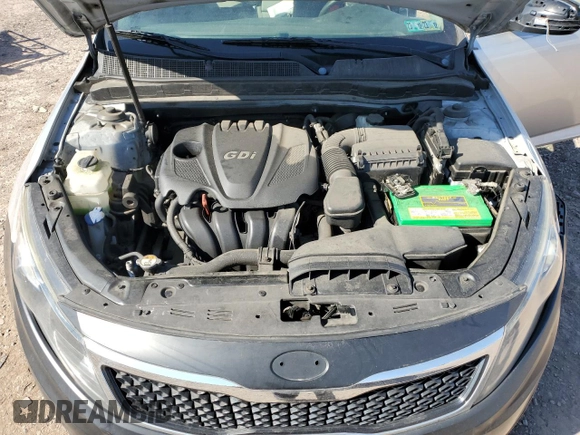 2013 Kia Optima LX with VIN KNAGM4A7XD5390018, listed as a Copart auction lot 53112915 with 0 mi miles and Salvage Title. Bid and sale history available at carsss.com. Image 12.