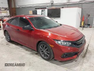 2019 Honda Civic Sedan EX with VIN 19XFC1F39KE205528, listed as a IAAI auction lot 41639764 with 64,620 mi miles. Bid and sale history available at carsss.com. Image 1.