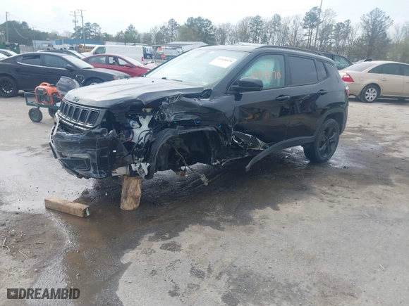 2020 Jeep Compass Latitude with VIN 3C4NJDBB7LT157685, listed as a IAAI auction lot 41928970 with 108,163 mi miles. Bid and sale history available at carsss.com. Image 17.