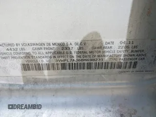 2011 Volkswagen Jetta TDI с VIN 3VWPL7AJ6BM698231, выставлен на аукционе IAAI как лот 42351687 с пробегом 119 722 миль миль и . История ставок и продаж доступна на DreamBid. Изображение 9.