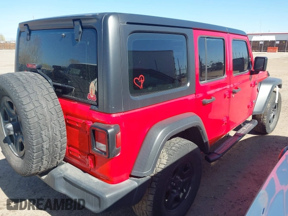 2020 Jeep Wrangler Unlimited Willys with VIN 1C4HJXDN5LW130646, listed as a IAAI auction lot 41979764 with 66,244 mi miles and . Bid and sale history available at DreamBid. Image 4.