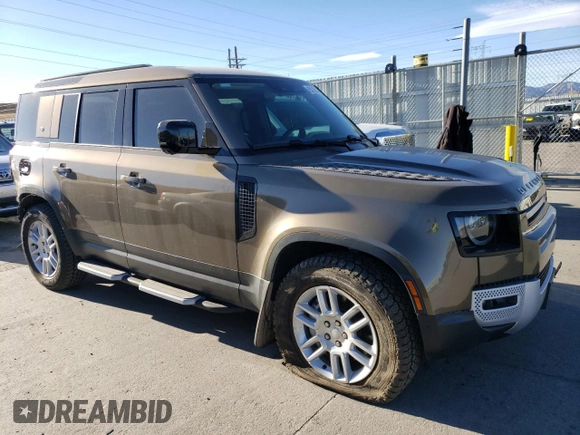 2024 Land Rover Defender S with VIN SALEJ7EU0R2275367, listed as a Copart auction lot 85565334 with 9,260 mi miles and Salvage title. Bid and sale history available at DreamBid. Image 4.