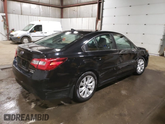 2017 Subaru Legacy Premium with VIN 4S3BNAD68H3027908, listed as a Copart auction lot 61406595 with 57,859 mi miles and Salvage title. Bid and sale history available at DreamBid. Image 3.