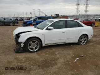 2007 Audi A4 2.0T with VIN WAUDF78E67A184080, listed as a Copart auction lot 47396885 with 195,545 mi miles and Salvage Title. Bid and sale history available at carsss.com. Image 1.