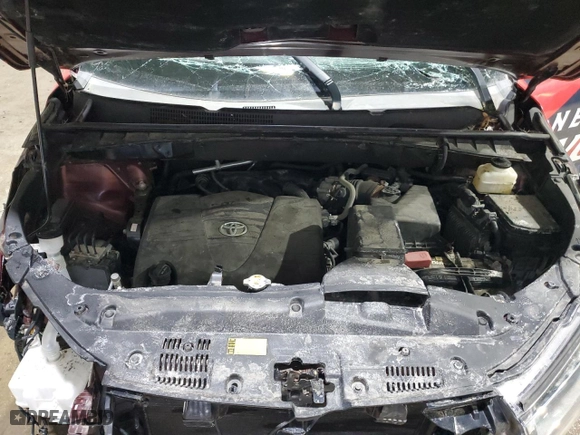 2017 Toyota Highlander Limited with VIN 5TDDZRFHXHS471879, listed as a Copart auction lot 46044635 with 0 mi miles and Salvage Title. Bid and sale history available at carsss.com. Image 12.